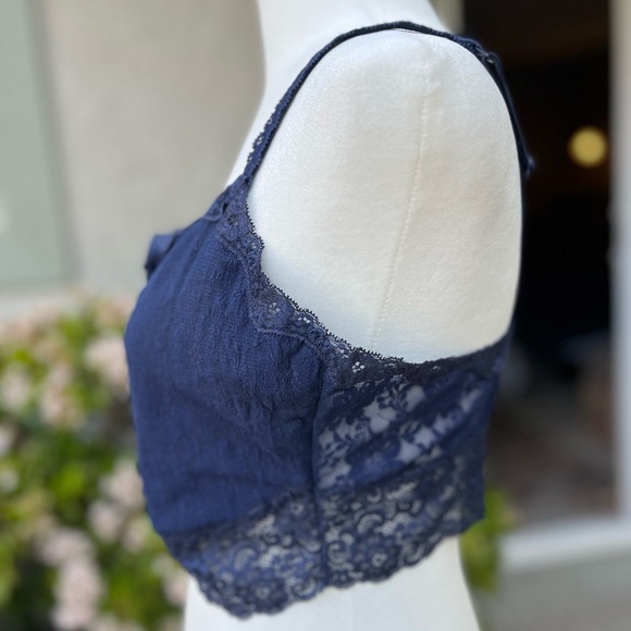 Soma Bralette Navy Blue Lace Sweet Size XXL - Picture 6 of 8